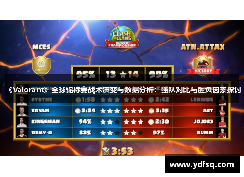 《Valorant》全球锦标赛战术演变与数据分析：强队对比与胜负因素探讨